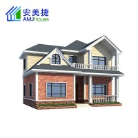 Light Steel Keel Sales Prefab Easy Assembled Light Steel Framework High Strength Steel Wooden House Villa House Boathouse